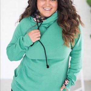 Spring Blooms double Hoodie by Ampersand Avenue